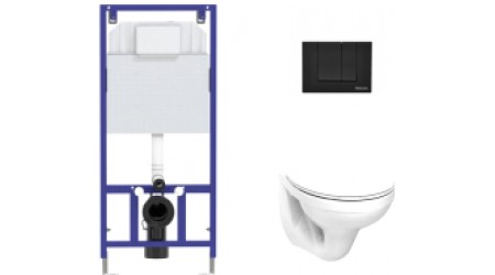 Унитаз подвесной с инсталляцией Kolo Idol M1310002U + Novum 525 040000 + S5 040045