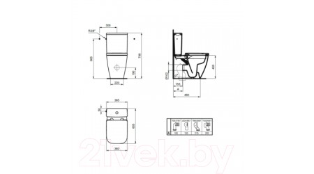 Сливной бачок Ideal Standard I.life T473501