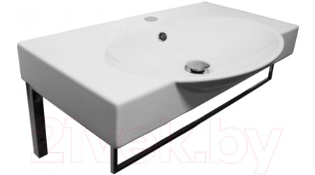 Умывальник Sanita Luxe Infinity 65 / INF65SLWB01KR (с полотенцедержателем)