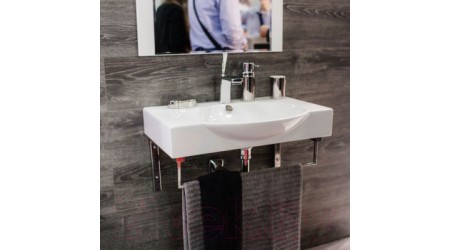 Умывальник Sanita Luxe Infinity 65 / INF65SLWB01KR (с полотенцедержателем)