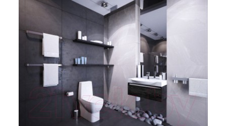 Умывальник Sanita Luxe Infinity 76 INF76SLWB01KR (с полотенцедержателем)