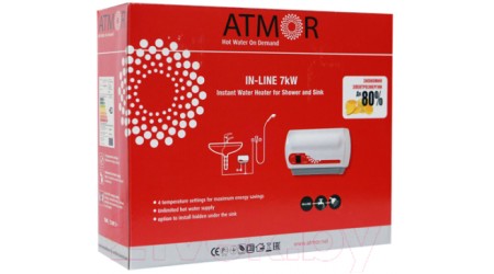 Электрический проточный водонагреватель Atmor In-Line 7кВт (3705008/3520213)