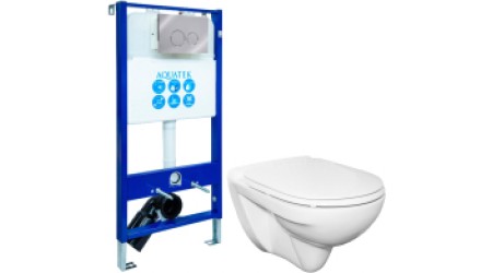 Унитаз подвесной с инсталляцией Керамин Стиль + МС + INS-0000004