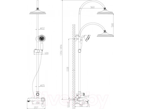 Душевая система LEMARK Intense LM5662C