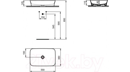 Умывальник Ideal Standard Ipalyss Vessel E207601