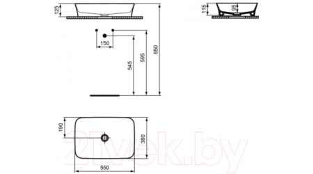 Умывальник Ideal Standard Ipalyss Vessel E207701