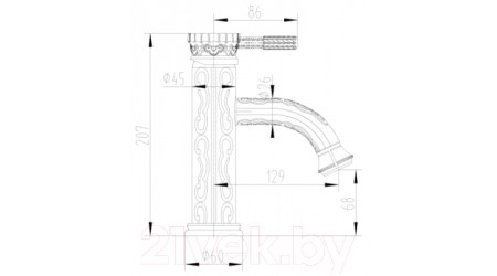 Смеситель LEMARK Jasmine LM6606B 