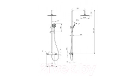 Душевая система Deante Jasmin Nero NAC N4GT
