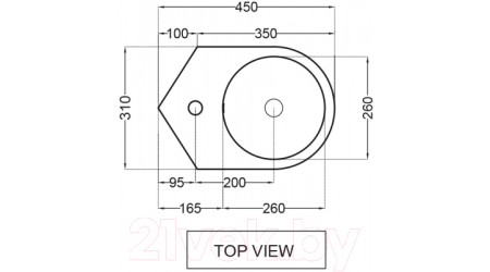 Умывальник Jaquar JDS-WHT-25841
