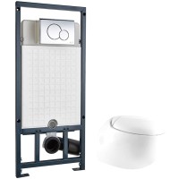 Унитаз подвесной с инсталляцией WeltWasser Jeckenbach 004 GL-WT + Marberg 507 RD