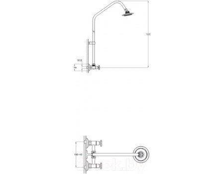 Верхний душ G.Lauf JIK16-A102-A
