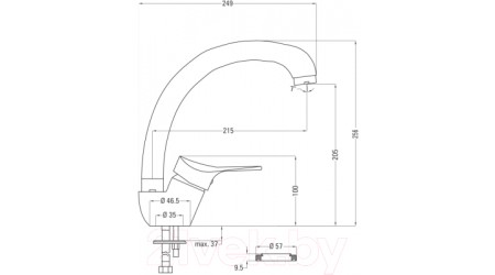 Смеситель Deante Joko BOJ 066M 