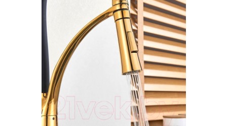 Смеситель PEA K001775 (черный/золотой) 