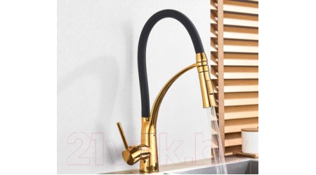 Смеситель PEA K001775 (черный/золотой) 