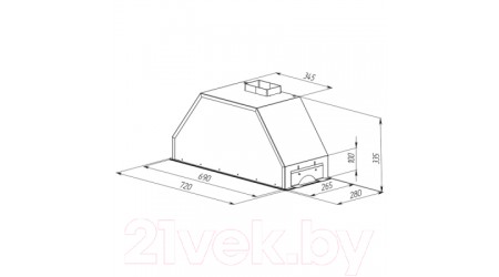 Вытяжка скрытая Zigmund & Shtain K 014.7 S