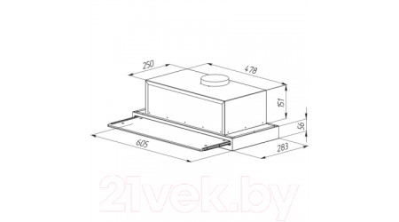 Вытяжка телескопическая Zigmund & Shtain K 015.6 W
