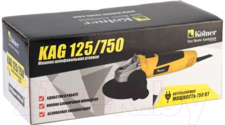 Угловая шлифовальная машина Kolner KAG 125/750