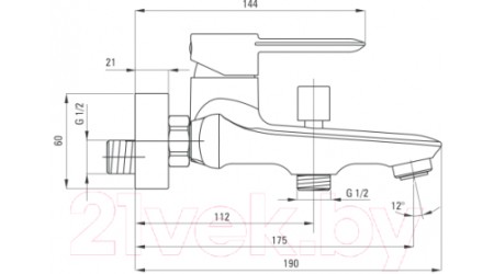 Смеситель Deante Kalia BGK 010M 