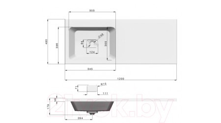 Умывальник Madera Kamilla 120 R