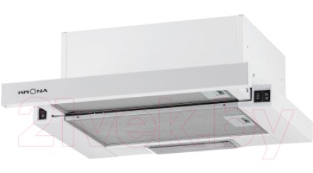 Вытяжка телескопическая Krona Kamilla 450 / КА-00001800 (белый)