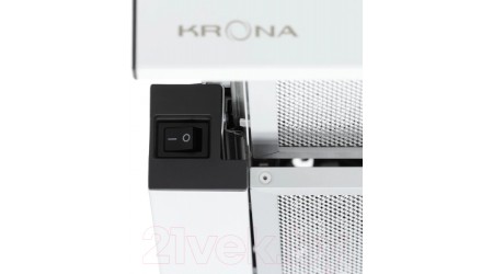 Вытяжка телескопическая Krona Kamilla 600 T / КА-00007311 (белый)