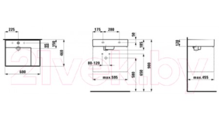 Умывальник Laufen Kartell 8103340001041