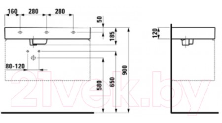 Умывальник Laufen Kartell 8103380001041