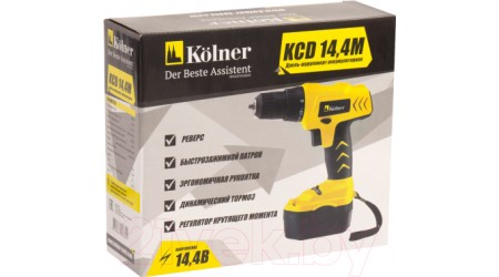 Аккумуляторная дрель-шуруповерт Kolner KCD 14.4M