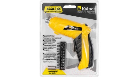 Электроотвертка Kolner KCSD 3.6S (кн3,6сцсд)