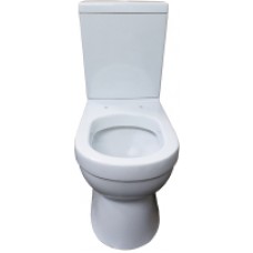 Унитаз напольный Керамин Бергамо Нова Алкапласт Дуал (с жестким сиденьем Slim и микролифтом)