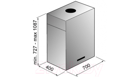 Вытяжка коробчатая Korting KHA7950X Cube