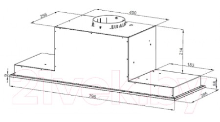 Вытяжка скрытая Korting KHI 9777 GN