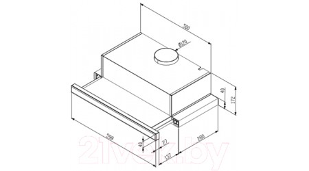 Вытяжка телескопическая Korting KHP 6501 GN