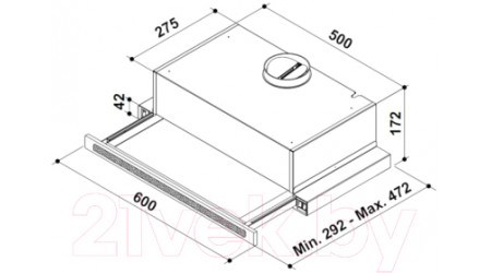 Вытяжка телескопическая Korting KHP 6637 GNX