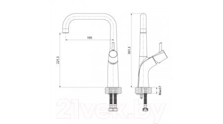 Смеситель Iddis Kitchen K07SB0Li05 