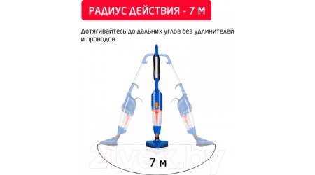 Вертикальный пылесос Arnica Klik Klak ET13330 (синий)