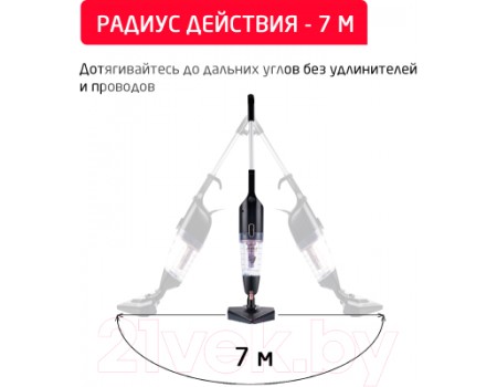 Вертикальный пылесос Arnica Klik Klak ET13331 (черный/розовый)
