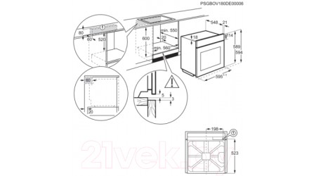 Электрический духовой шкаф Electrolux KODEH70X