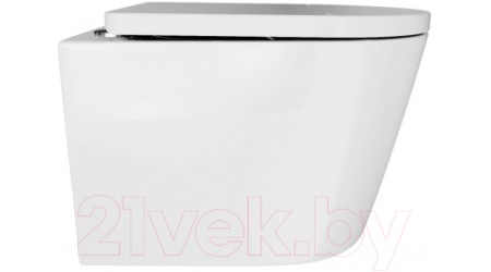 Унитаз подвесной White Wave Koral Tornado Flush (белый глянец)