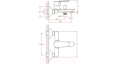 Смеситель Zollen Korbach KR61411541 
