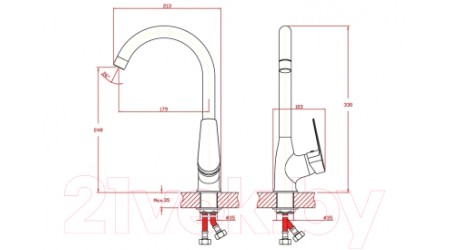 Смеситель Zollen Korbach KR74411532 