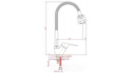Смеситель Zollen Korbach KR77415022 