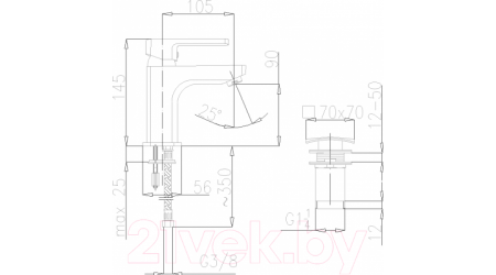 Смеситель Armatura Korund (4002-811-00/4002-814-00) 