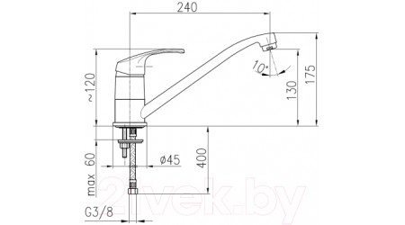 Смеситель Armatura Krzem 4213-915-00 