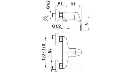 Смеситель Armatura Krzem 4216-010-00 