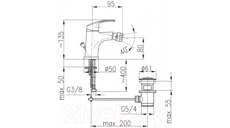 Смеситель Armatura Krzem 4217-015-00 