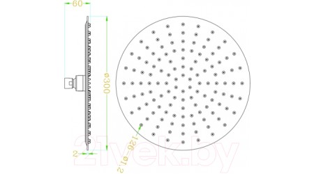 Верхний душ Slezak RAV KS0001CMAT
