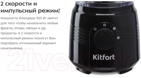 Блендер стационарный Kitfort KT-1331-1 (черный)