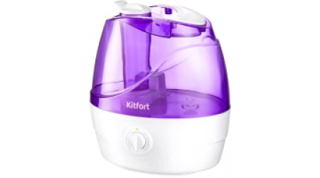 Ультразвуковой увлажнитель воздуха Kitfort KT-2834-1 (белый/фиолетовый)