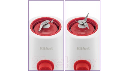 Блендер стационарный Kitfort KT-3055-3 (белый/красный)